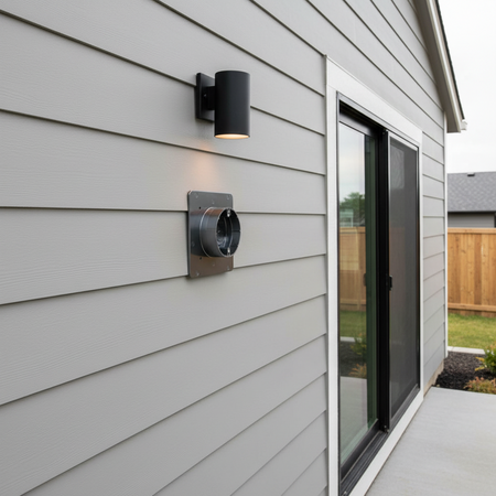 Arlington Flange Box - Non-Metallic, Flanged Fixture, 5/8-7/8 Wall
