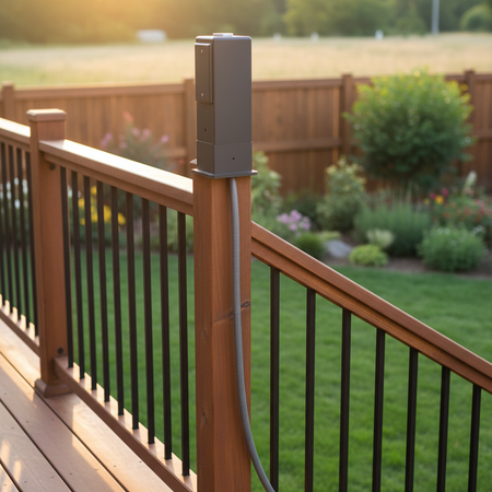 Arlington Gard-N-Post 9" Deck/ Post Mount for Outdoor Lights