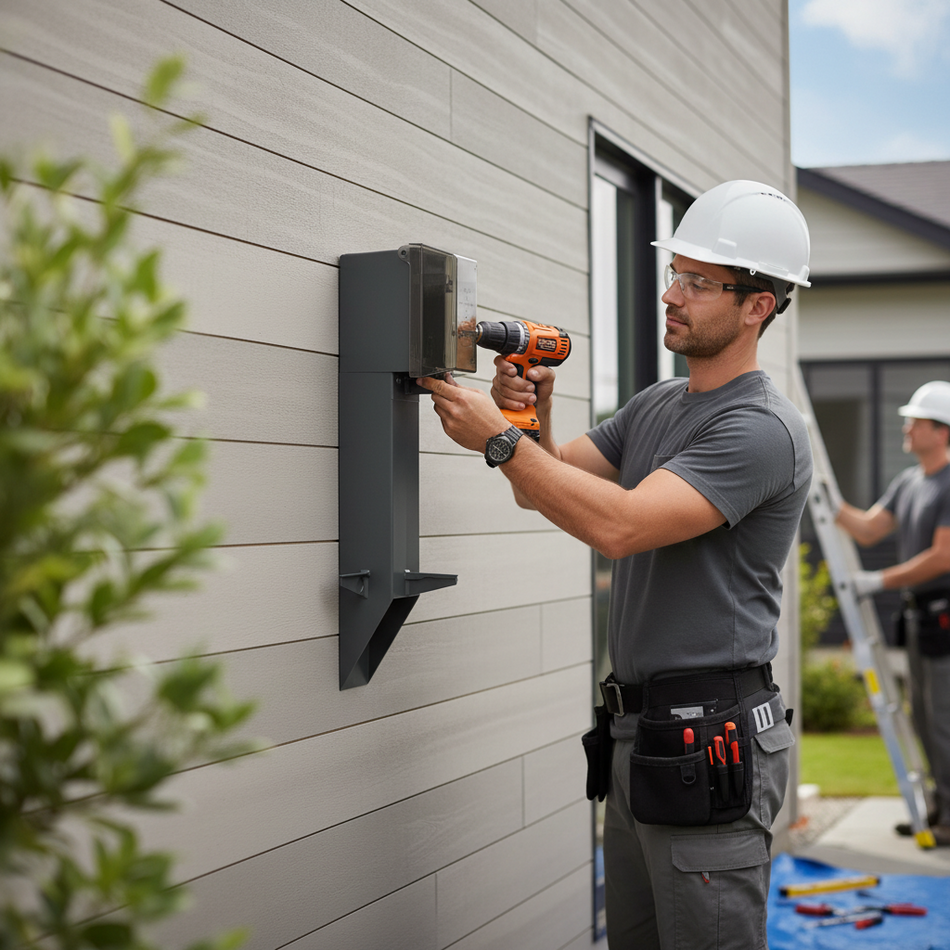 Arlington GPD19BGC - 19.5" Low Profile Enclosure with Built-in Cover with grounding clip - Maple Electric Supply 