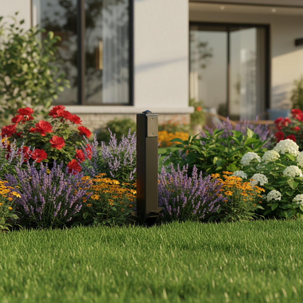 Gard'N Post Black 26" - Arlington Outdoor Light Support - Maple Electric Supply 