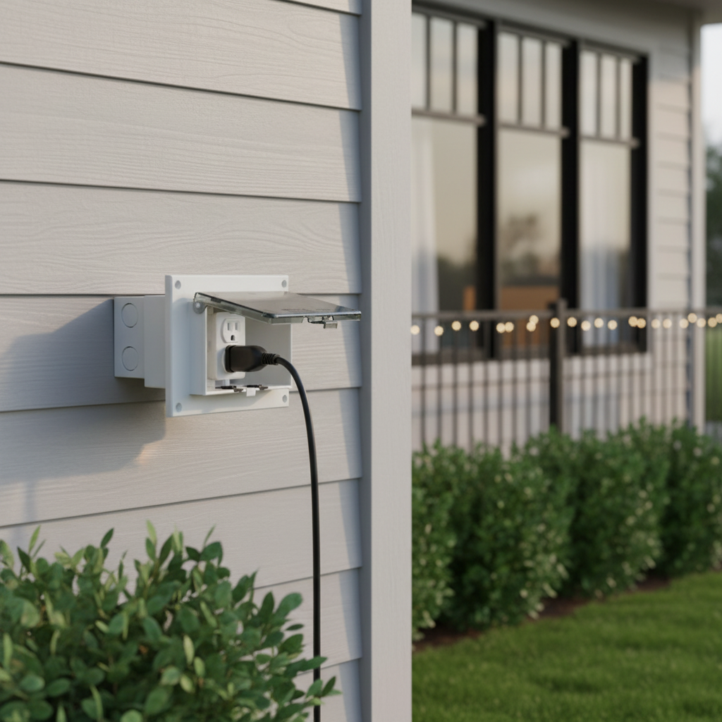 Horiz In Box Clear - Arlington Weatherproof Low Profile Cover