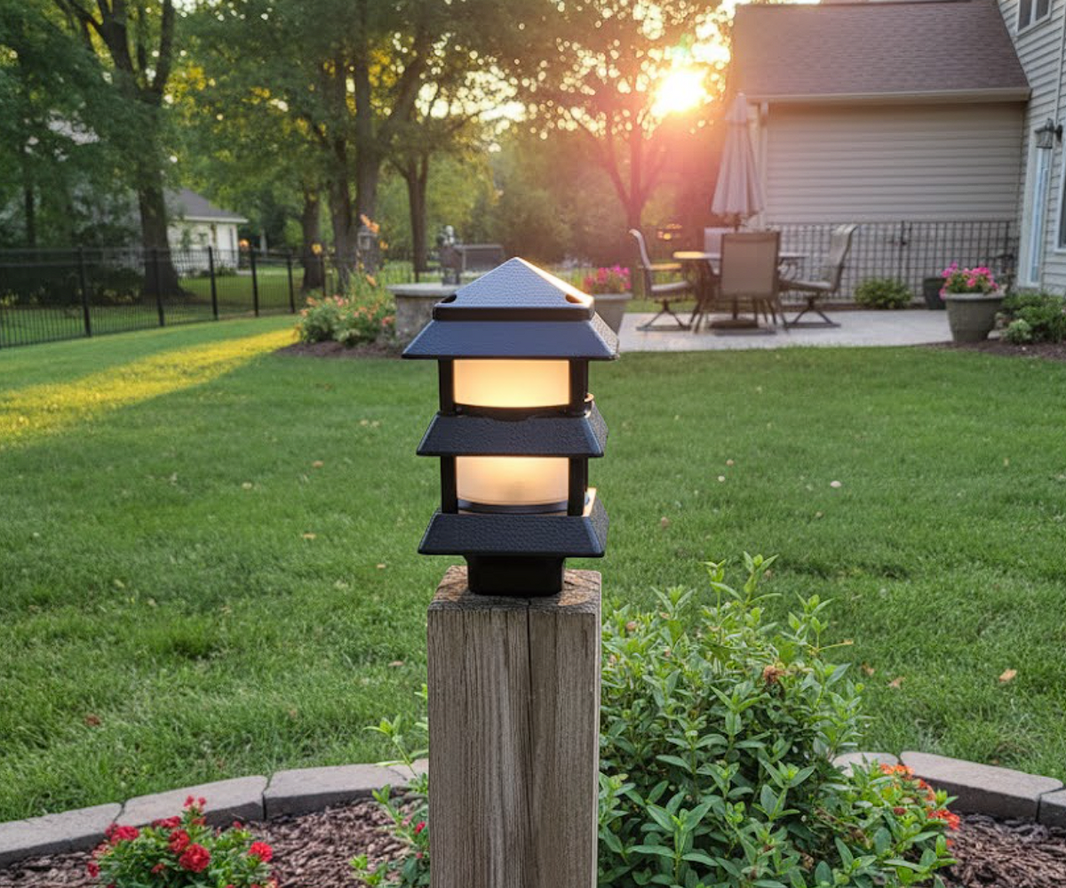 Arlington Gard-N-Post 9" Deck/ Post Mount for Outdoor Lights - Maple Electric Supply 
