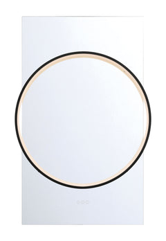 Eurofase Trails 30" x 46" Mirror, Matte Black, front view