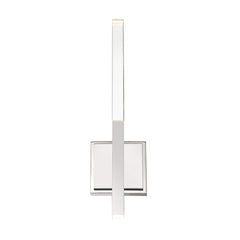 Eurofase Benicio 18" 2-Light LED Wall Sconce, Polished Nickel with Clear Glass, front view