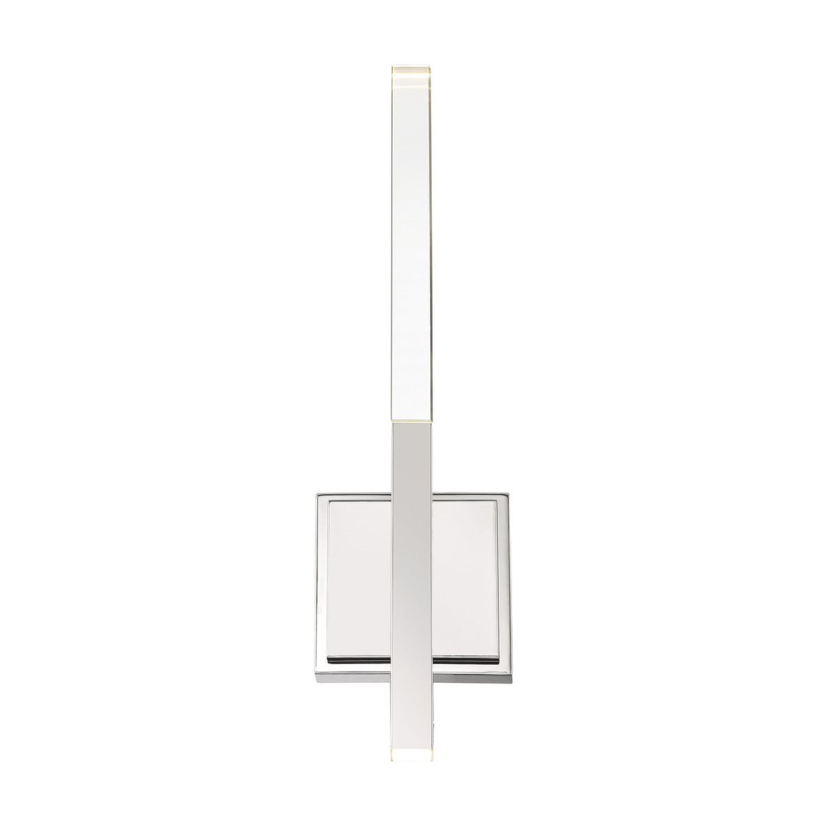 Eurofase Benicio 18" 2-Light LED Wall Sconce, Polished Nickel with Clear Glass, front view