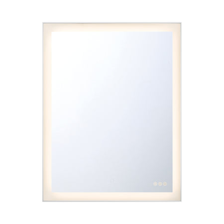 Eurofase Lenora 28" x 36" LED Mirror, Anodized Silver, front view