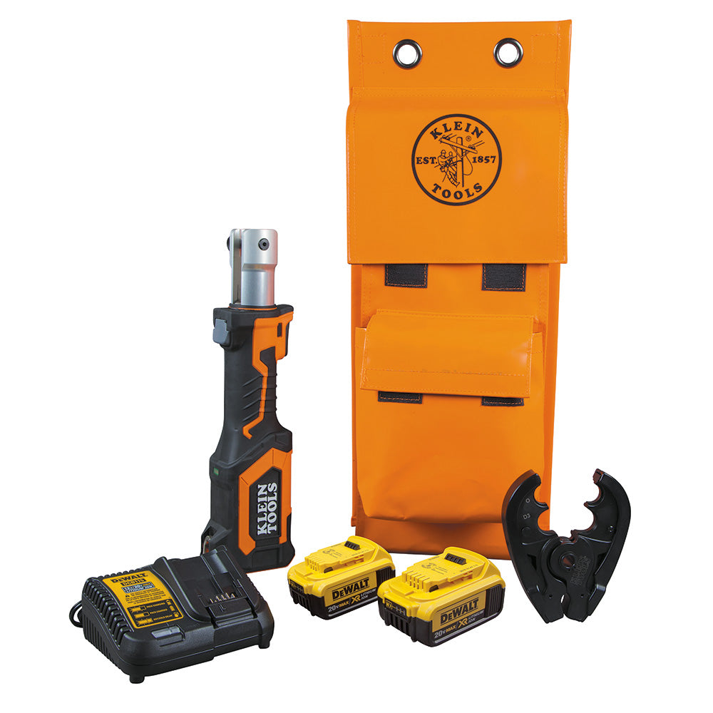 Battery-Operated Cable Crimper, D3 Groove Jaw