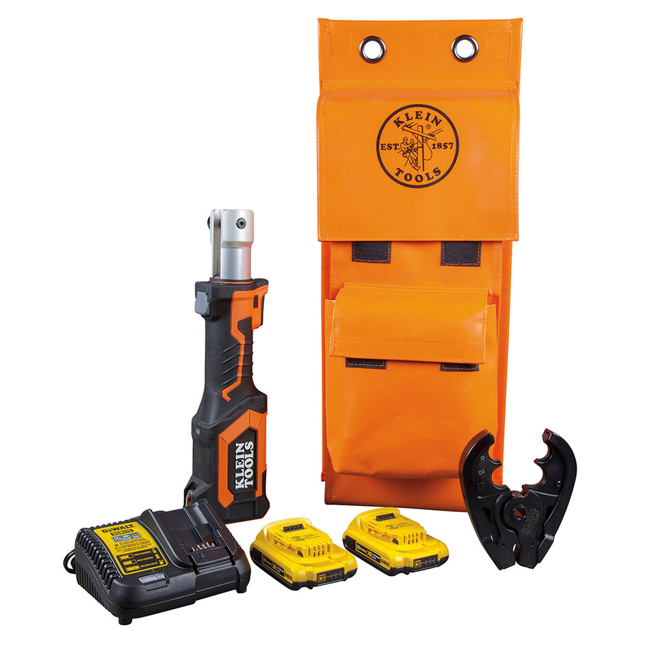Battery-Operated 7-Ton Cable Crimper Kit