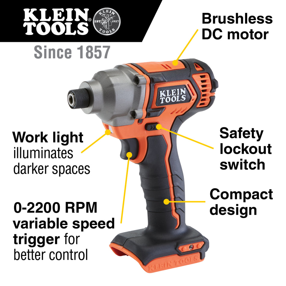 BAT20CD BAT20CD Battery-Operated Compact Impact Driver, ¼" hex drive