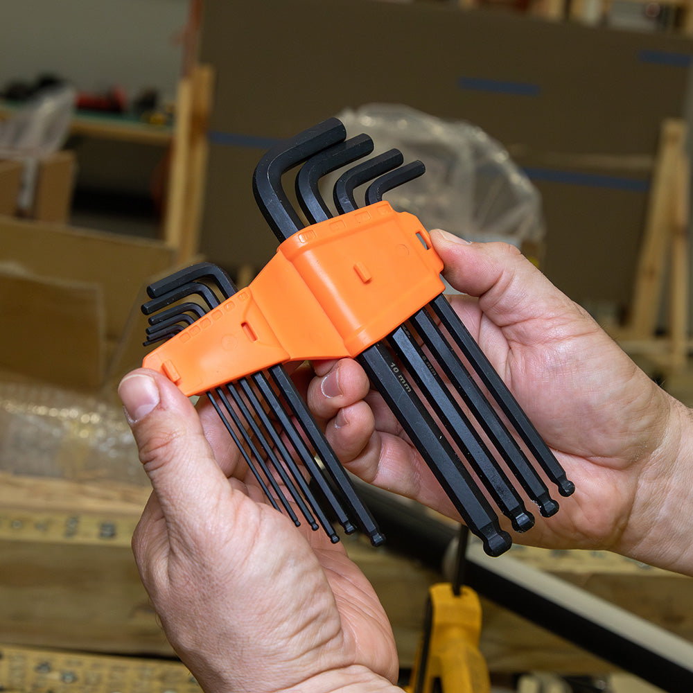 BLS10M Wrenches Long Ball-End Hex Key Set, Metric, 10-Piece