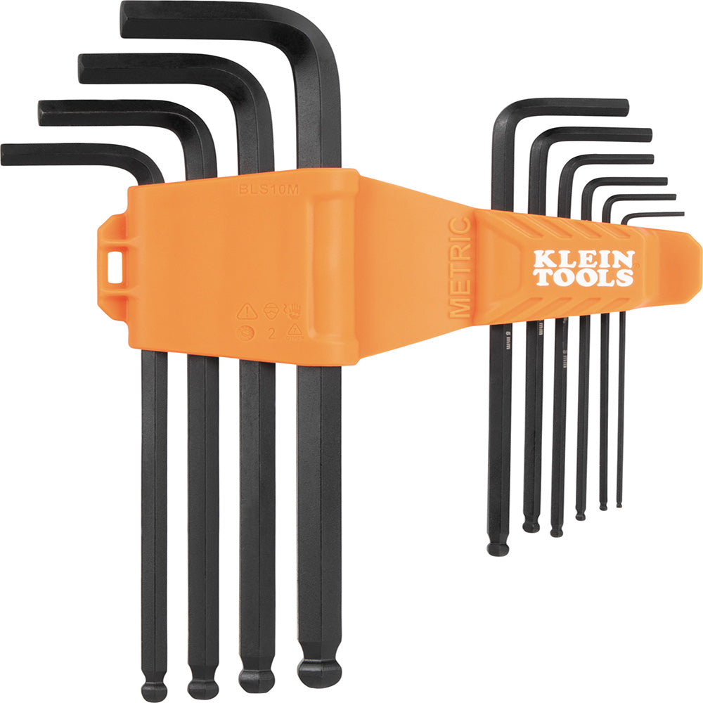 BLS10M Wrenches Long Ball-End Hex Key Set, Metric, 10-Piece