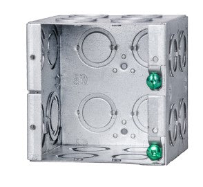 MBD-2K 2 gang masonry box that is 3-1/2" deep 42CU.IN. with concentric knockouts, , Ortech - Maple Electric Supply 