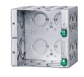 MBD-2K 2 gang masonry box that is 3-1/2" deep 42CU.IN. with concentric knockouts, , Ortech - Maple Electric Supply 