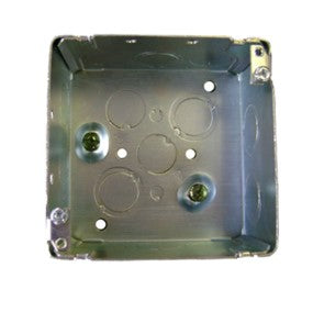 52171-K 4" square steel conduit box with concentric knockouts