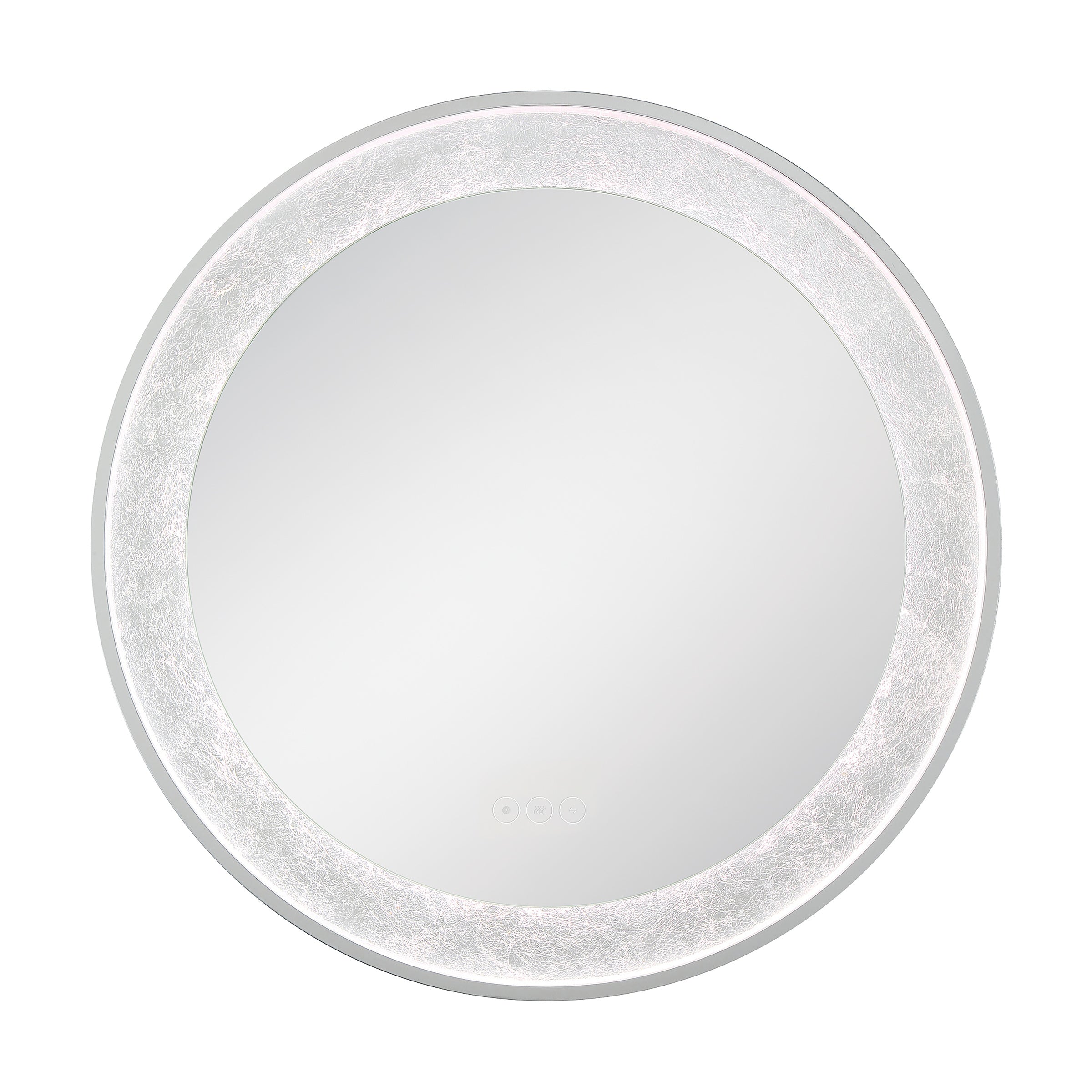 Eurofase Anya 30" x 30" LED Mirror, Anodized Silver, front view