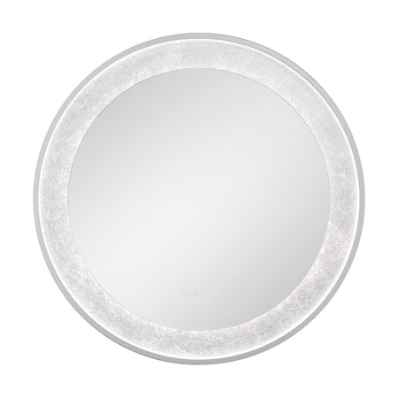 Eurofase Anya 30" x 30" LED Mirror, Anodized Silver, front view