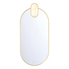 Eurofase Mrissa 21" x 45" LED Mirror, Gold, front view