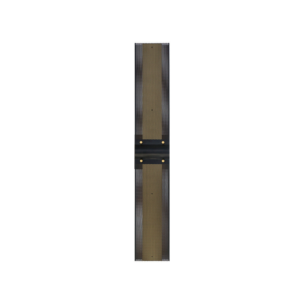 Eurofase Admiral 31" Outdoor Wall Light, Gold-Black Mix, front view