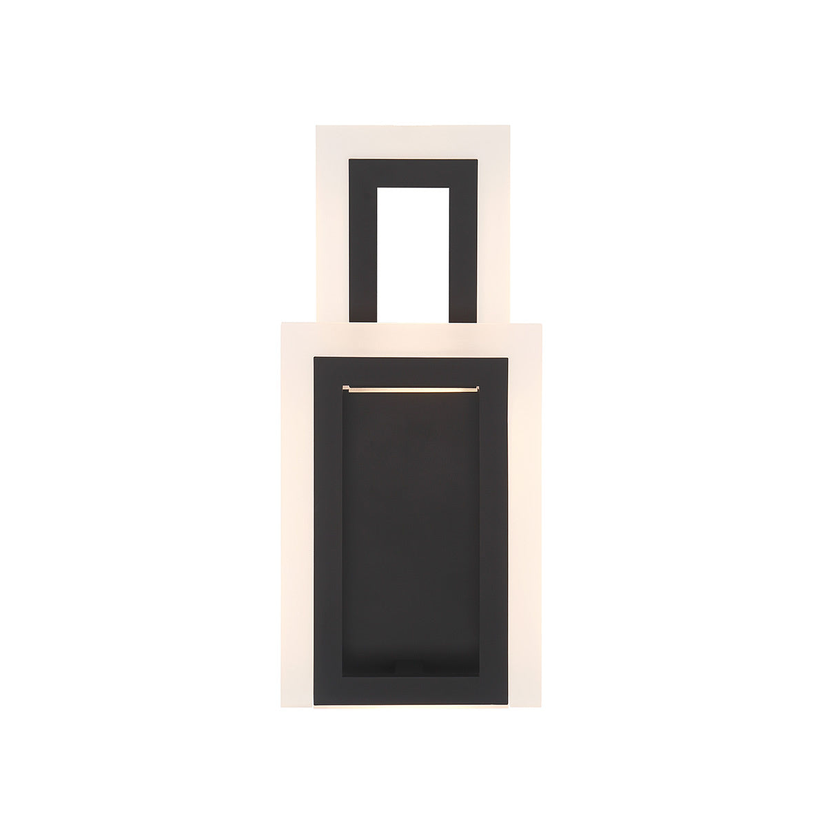 Eurofase Inizio 16" LED Wall Sconce, Matte Black, front view