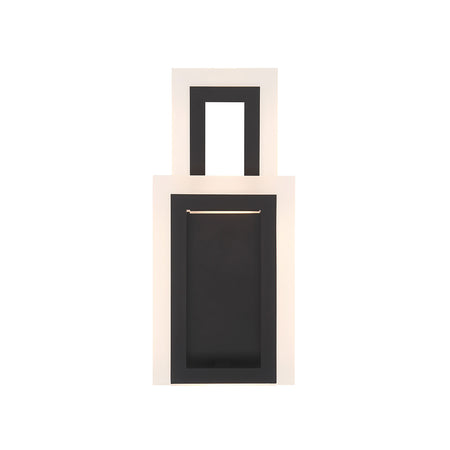 Eurofase Inizio 16" LED Wall Sconce, Matte Black, front view