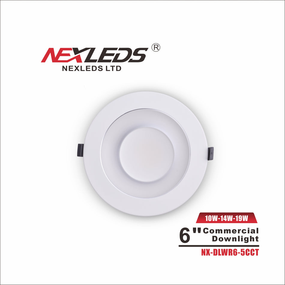 NX-DLWR6-5CCT 6 inch Commercial Downlight 5CCT