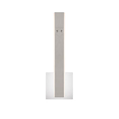 Eurofase Verdura 16" LED Wall Sconce, Matte Grey with White Acrylic, front view