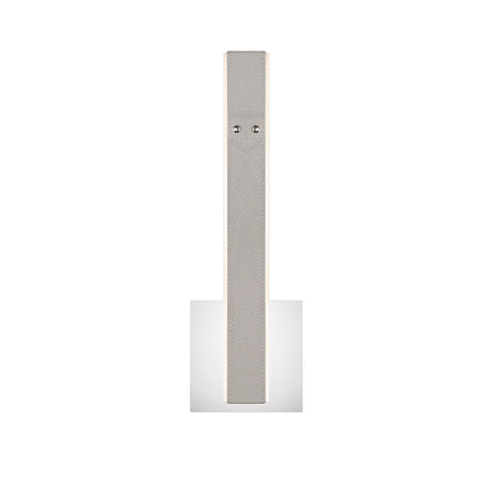Eurofase Verdura 16" LED Wall Sconce, Matte Grey with White Acrylic, front view