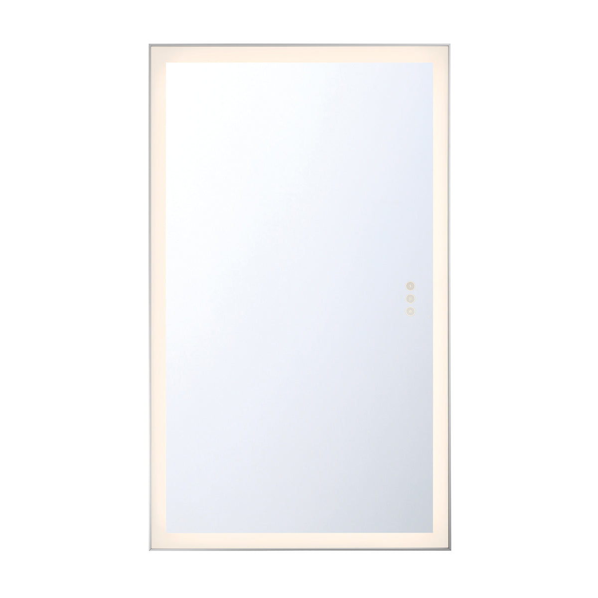 Eurofase Lenora 32" x 54" LED Mirror, Anodized Silver, front view