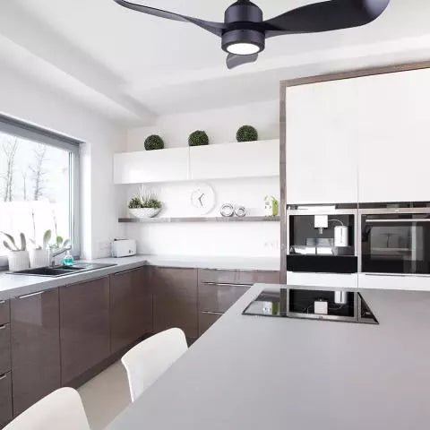 A photo of a , by Aria LED Fan CF52ARI3BK - Canarm eCommerce - Maple Electric Supply in Canada