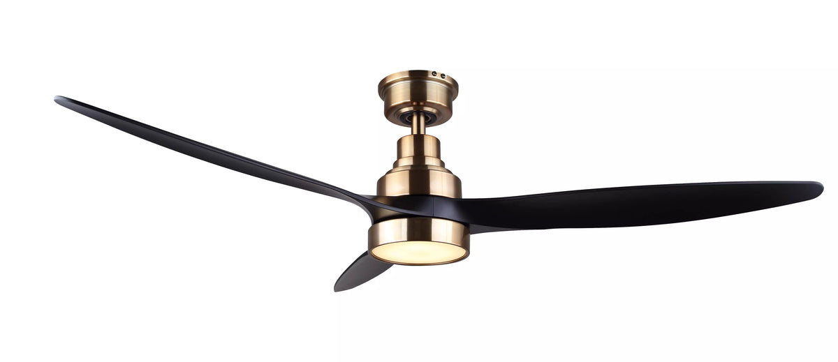 A photo of a , by LUELL Ceiling Fan - CF52LUE3GD - Canarm eCommerce - Maple Electric Supply in Canada