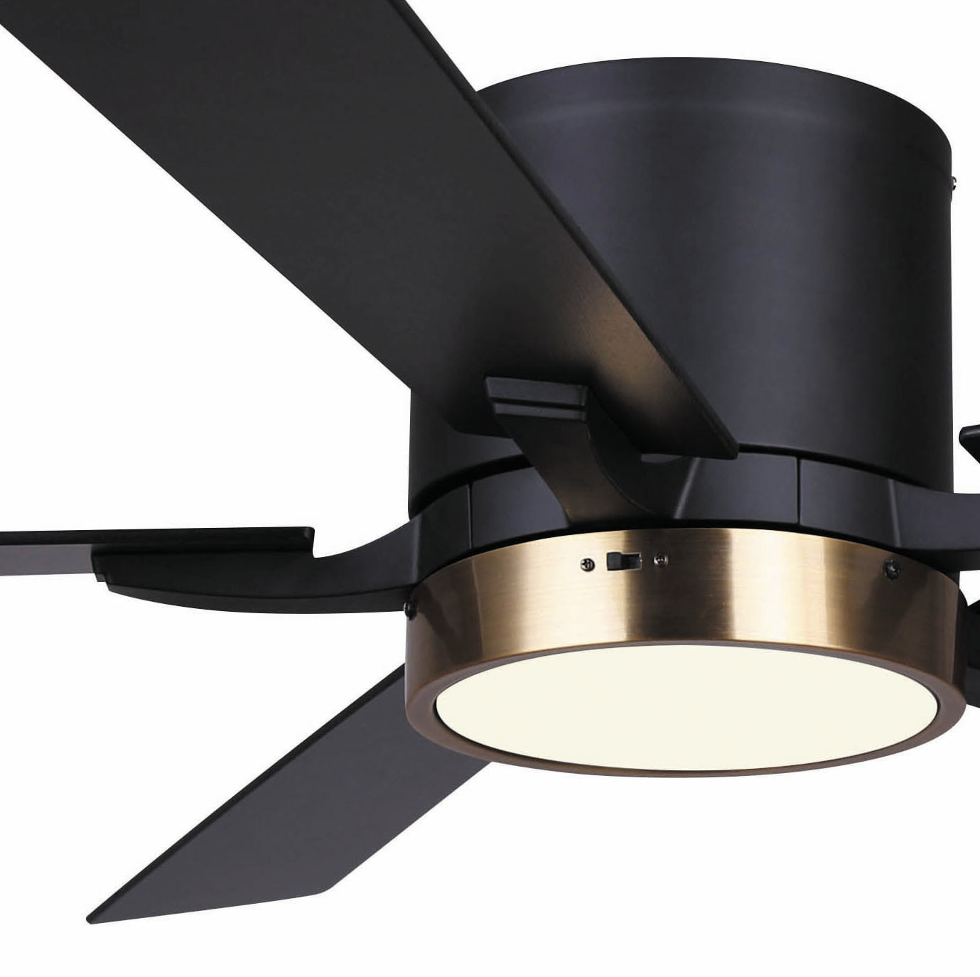 A photo of a , by QUINN LED ceiling fan - CF52QUI5BKG - Canarm eCommerce - Maple Electric Supply in Canada