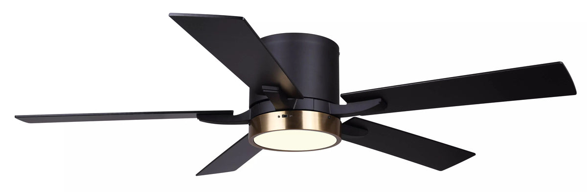 A photo of a , by QUINN LED ceiling fan - CF52QUI5BKG - Canarm eCommerce - Maple Electric Supply in Canada