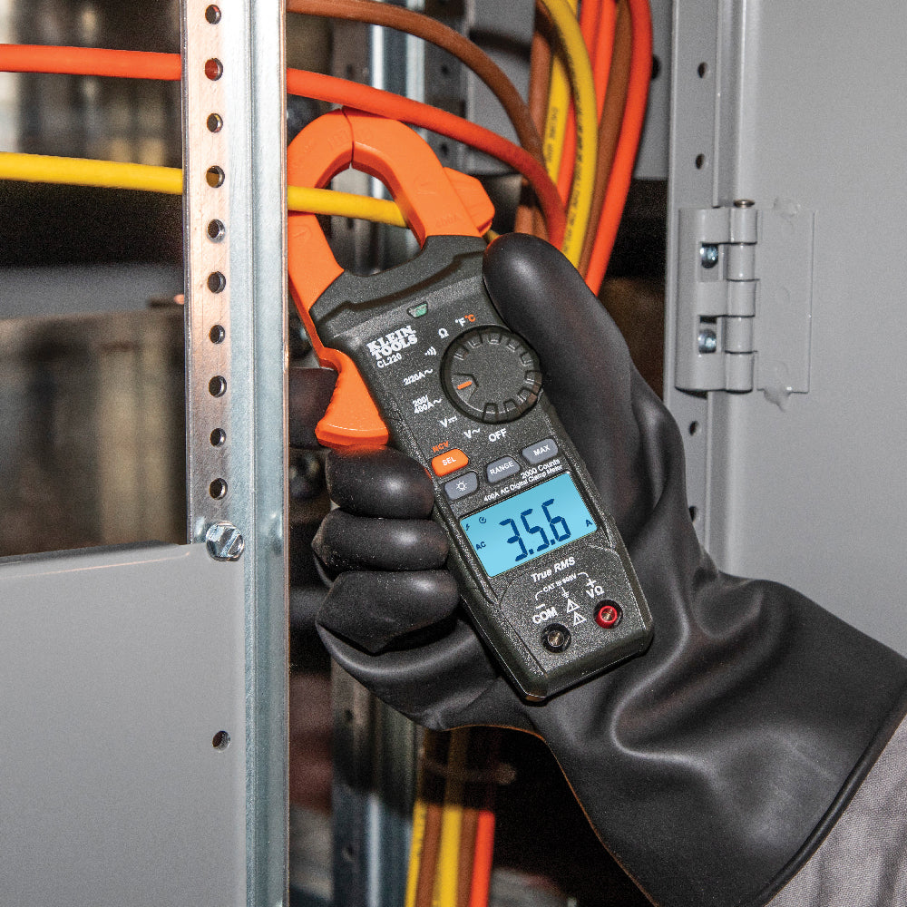 CL220 - Digital Clamp Meter, AC Auto-Ranging 400 Amp with Temp