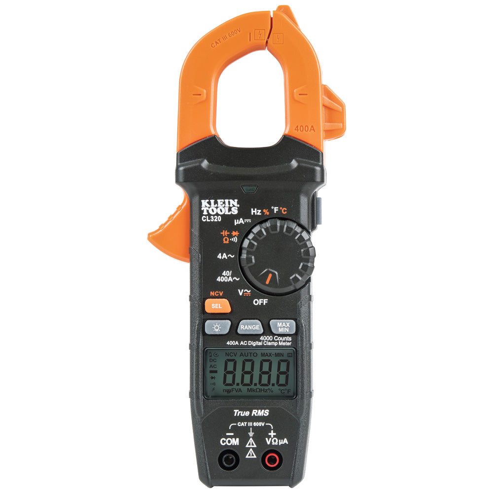 CL320 HVAC Digital Clamp Meter, AC Auto-Ranging 400 Amp