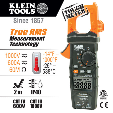 Digital Clamp Meter AC/DC Auto-Ranging