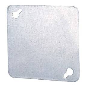 52C1 4" square flat steel cover, , Ortech - Maple Electric Supply 