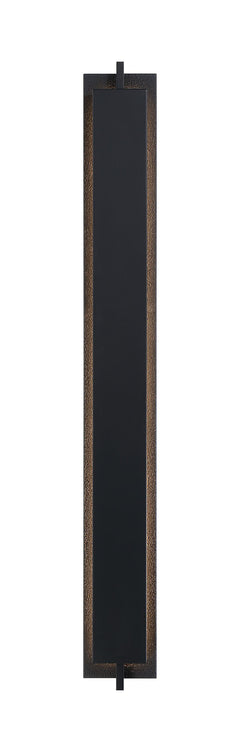 Eurofase Tribek 46" LED Outdoor Wall Light, Matte Black, front view