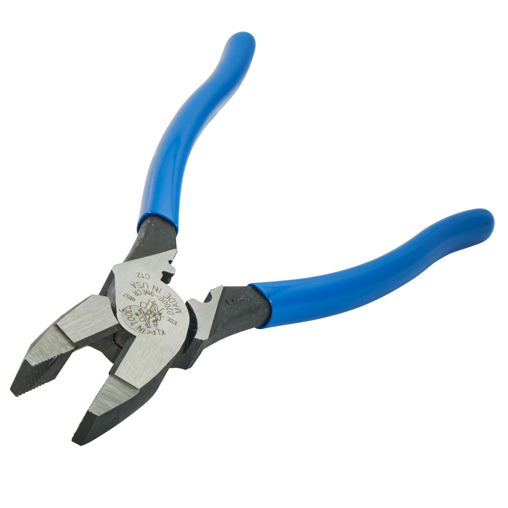 Heavy-Duty Lineman's Pliers with Crimping, 9-Inch