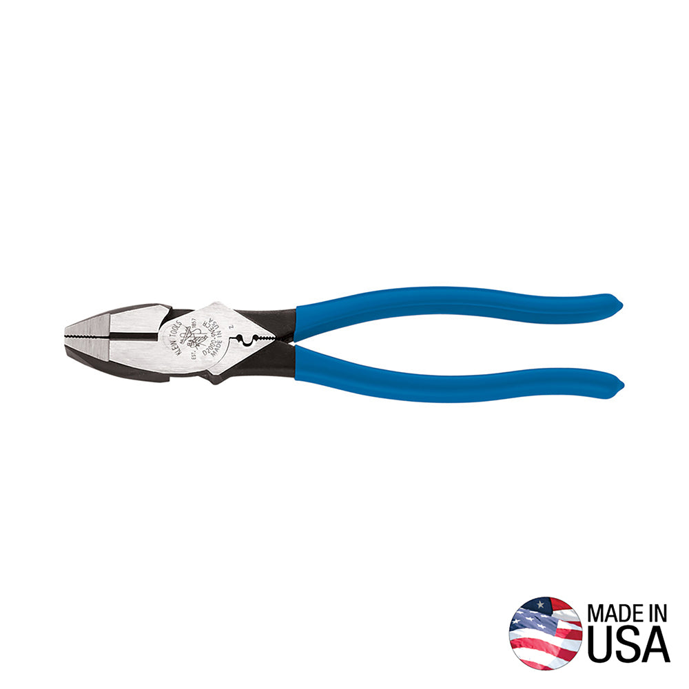 Heavy-Duty Lineman's Pliers with Crimping, 9-Inch