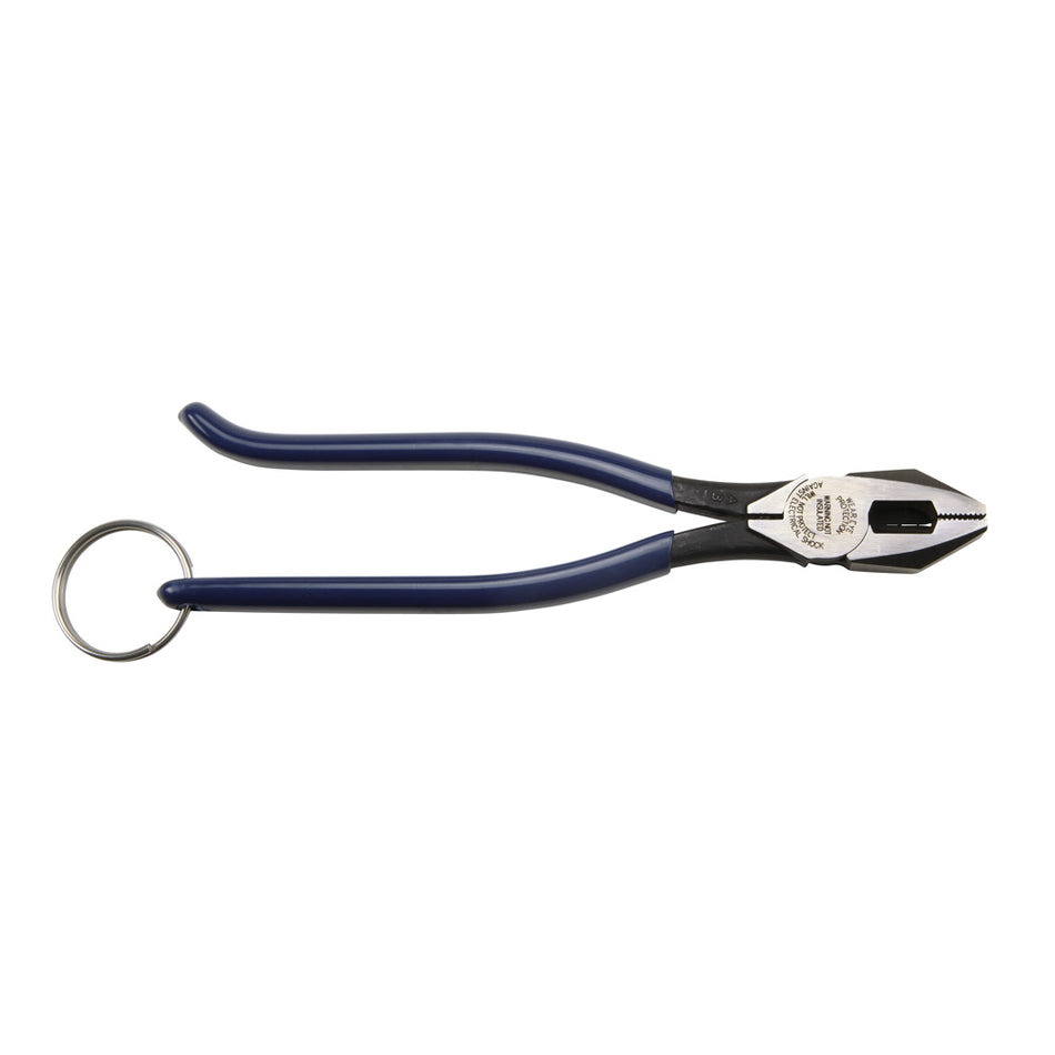 Klein Tools D201-7CSTT Slim Ironworker Pliers with Tether Ring - alternate angle 1