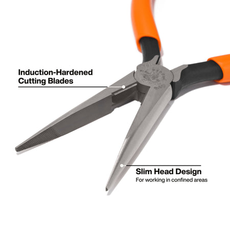 Klein Tools D203-7 Long Nose Pliers Side-Cutting, 7-Inch - additional view