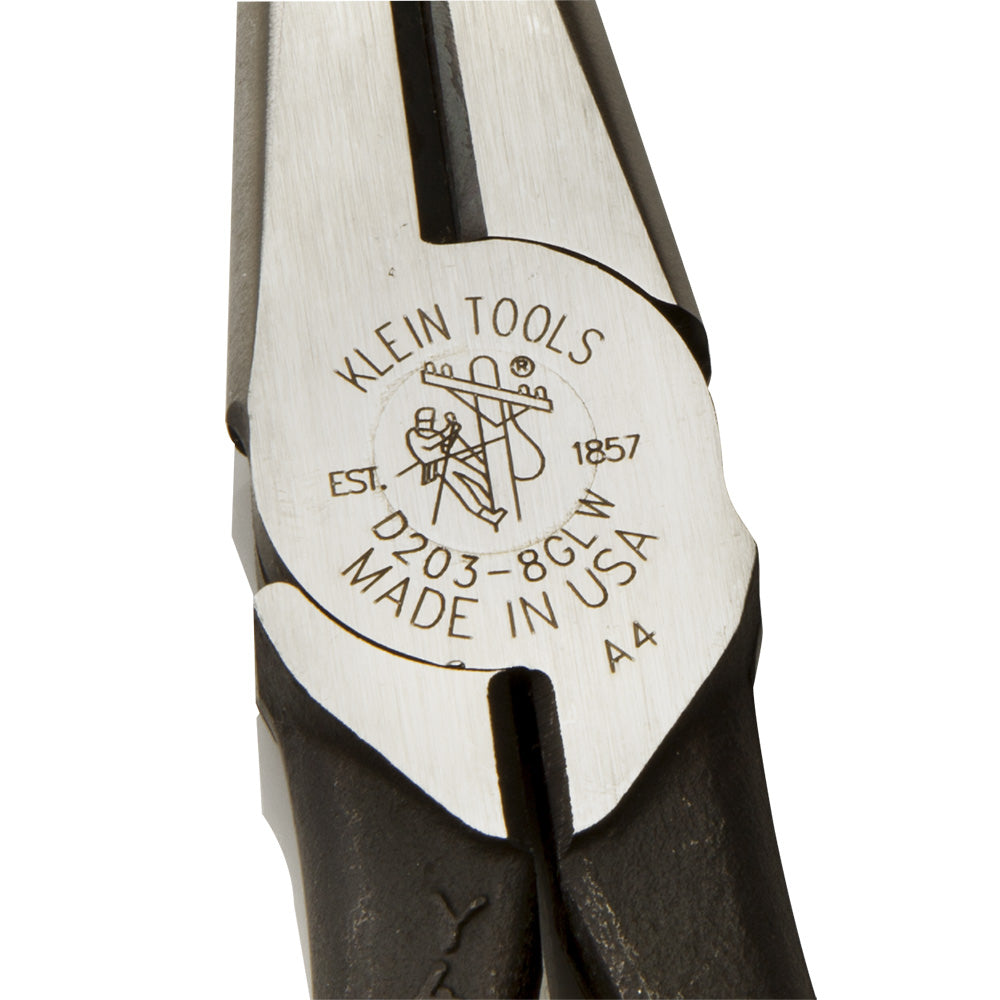 Long Nose Pliers, Side-Cutting, Hi-Viz, 8-Inch
