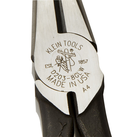 Long Nose Pliers, Side-Cutting, Hi-Viz, 8-Inch