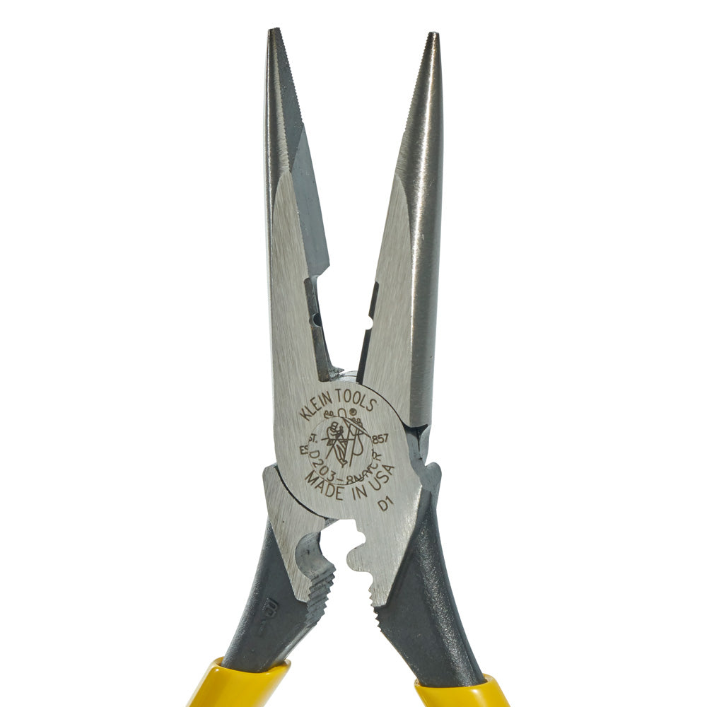 Side Cutting, Stripping, Crimping Pliers, 8-Inch