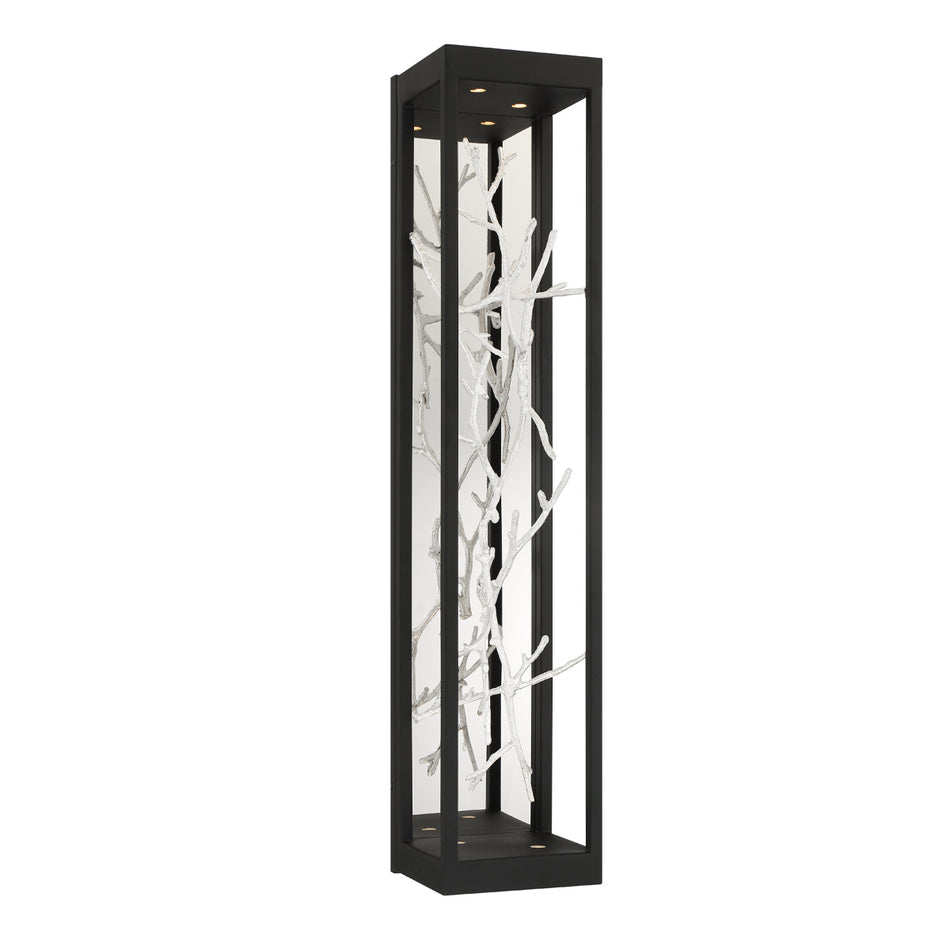 Eurofase Aerie 30" 4-Light LED Outdoor Wall Light, Silver-Black Mix, front view