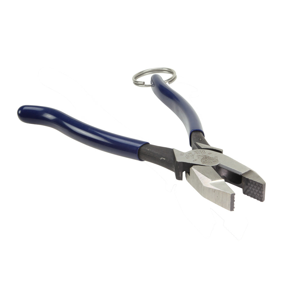 Rebar Work Pliers with Tether Ring, High Leverage