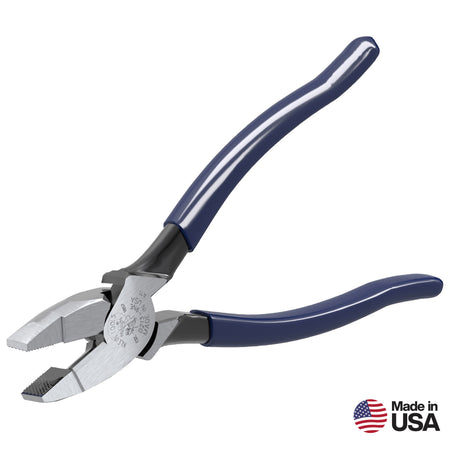 Klein Tools D213-9NE 9" High Leverage Side-Cutters New England - detail view
