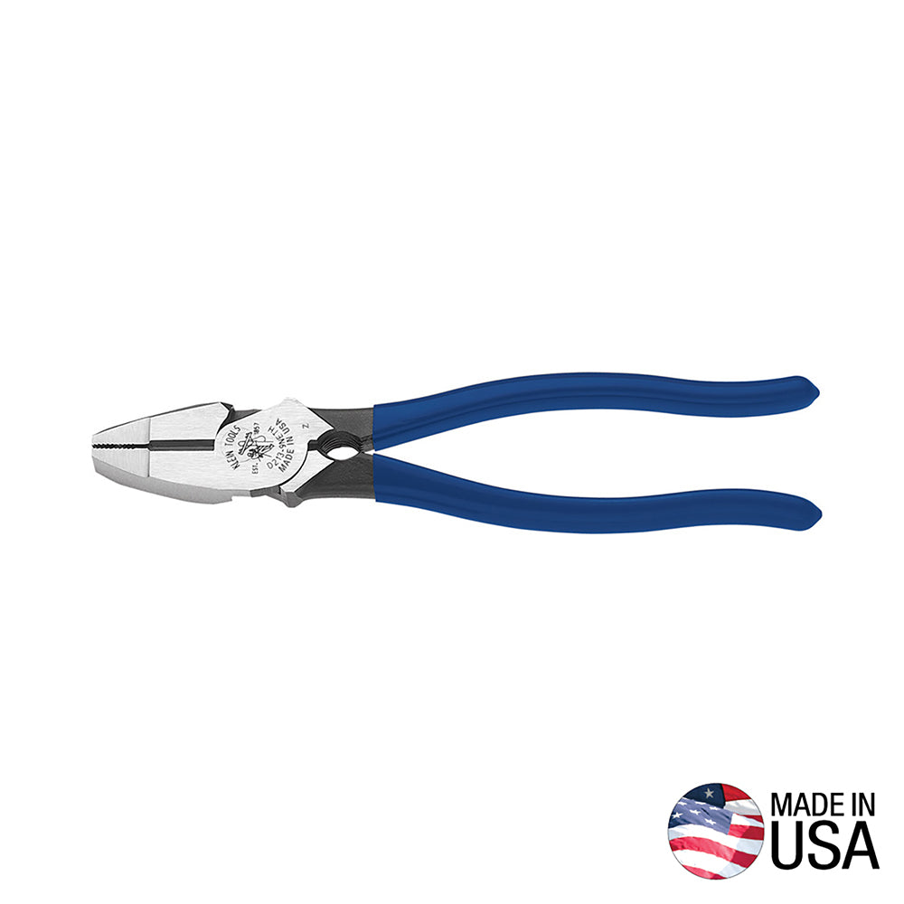 Klein Tools D213-9NE 9" High Leverage Side-Cutters New England - detail view