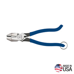 Rebar Work Pliers with Tether Ring, High Leverage