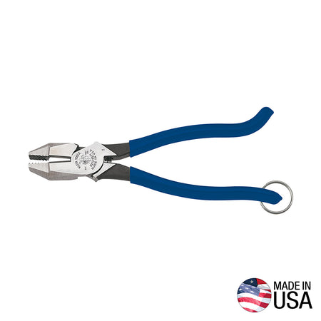 Rebar Work Pliers with Tether Ring, High Leverage